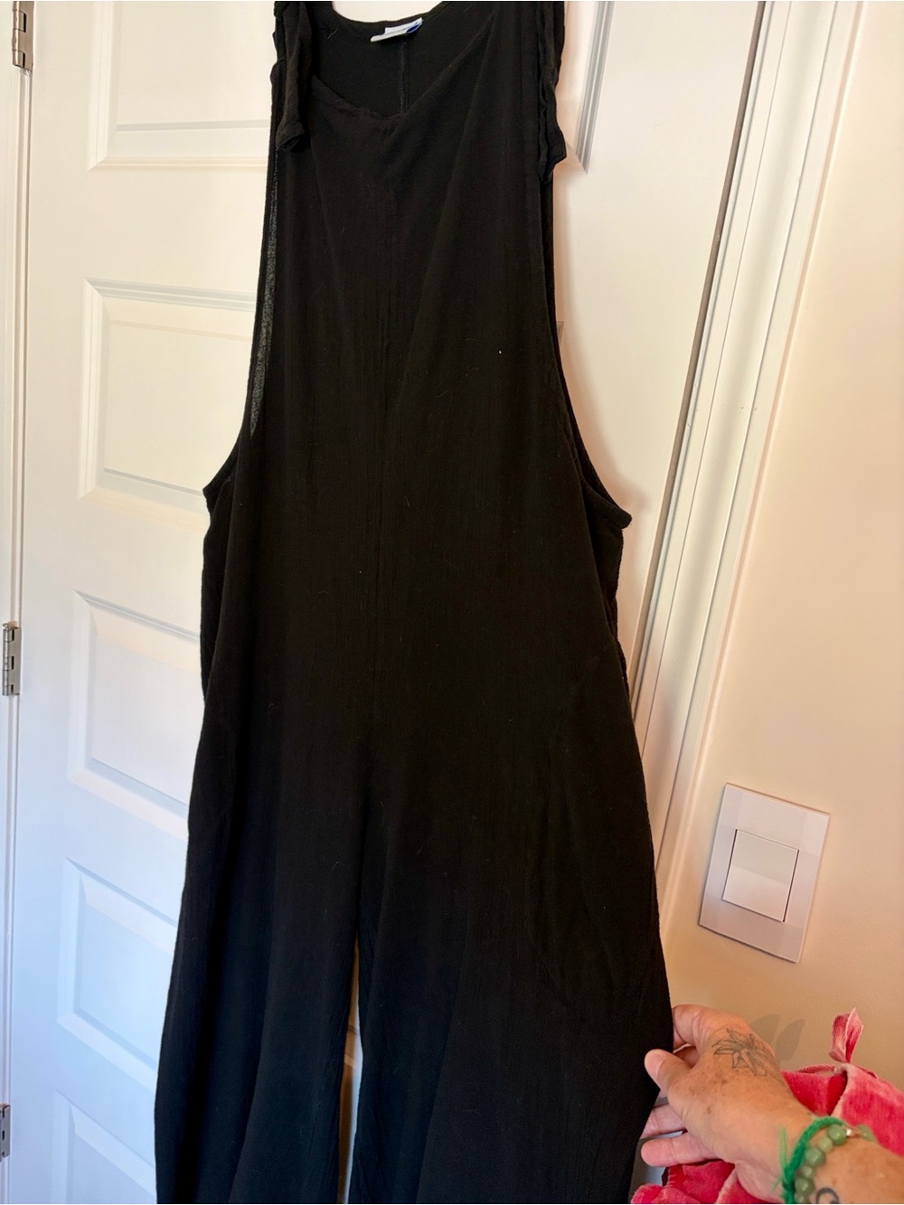 Oh My Gauze! Black Wide-Leg Jumpsuit - Picture 2 of 5